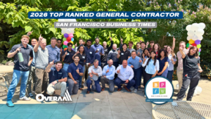 Overaa Named #1 General Contractor in the Large Business Category by San Francisco Business Times Best Places to Work